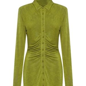 With Jean forest green dress XS never worn